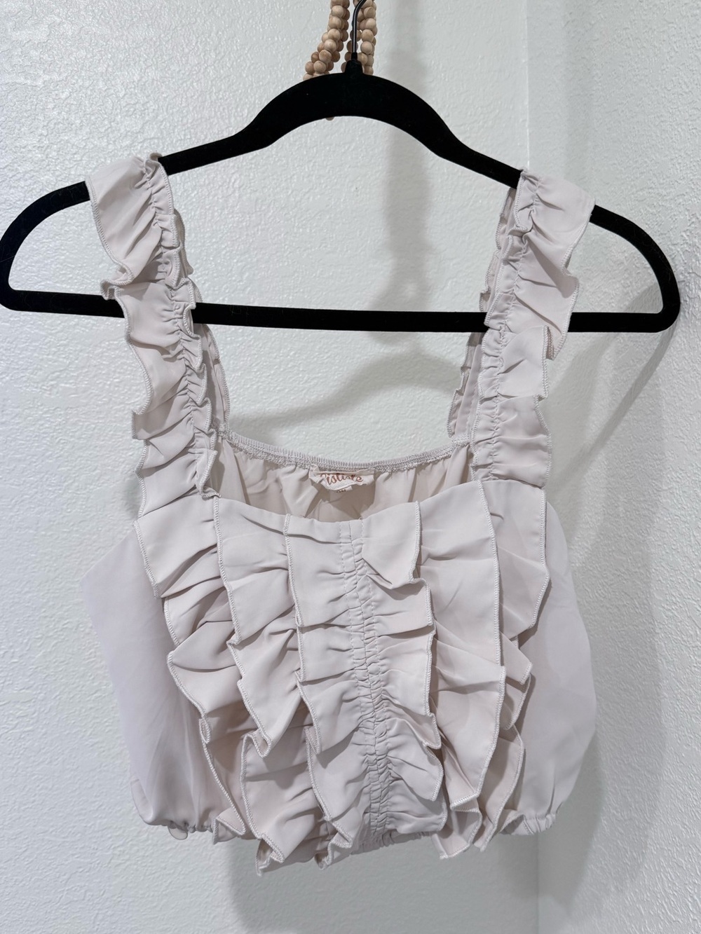 Listicle Ruffle Crop Top